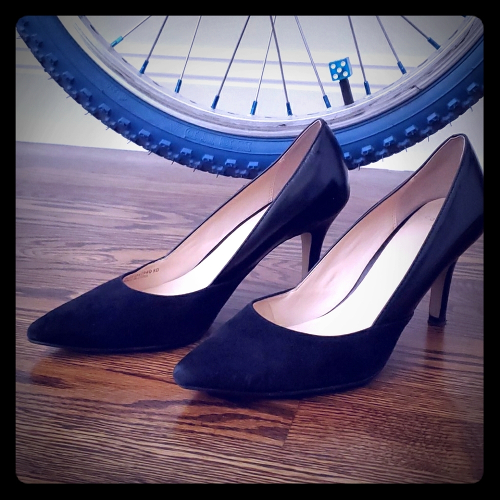 Cole Haan Leather and Suede Pumps